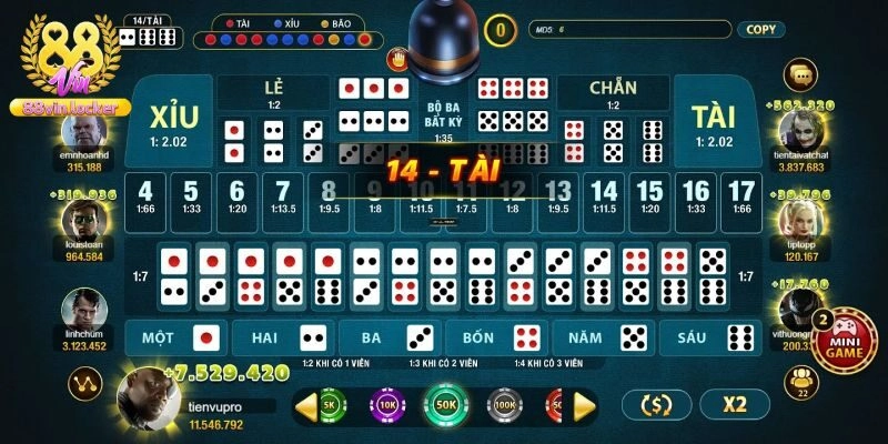 Hướng dẫn cách chơi chơi Sicbo đơn giản